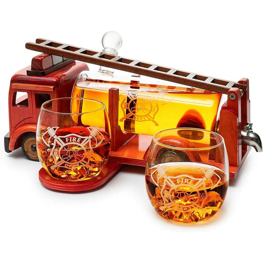 Firetruck Decanter Set - Whisky & Wine Decanters Australia