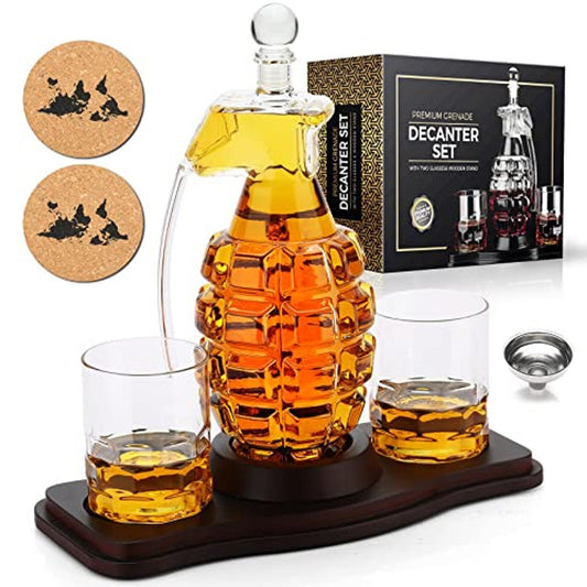 Grenade whisky set - Whisky & Wine Decanters Australia