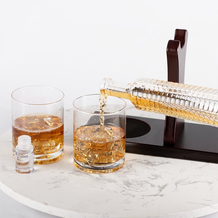 Rifle Decanter Set Gun with 2 Bullet Glasses - Whisky & Wine Decanters Australia